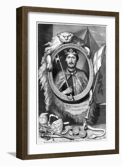 Richard I, King of England-George Vertue-Framed Giclee Print