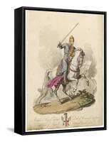 Richard I the Lionheart Depicted Riding into Battle Broadsword in Hand Armoured from Head to Foot-Charles Hamilton Smith-Framed Stretched Canvas