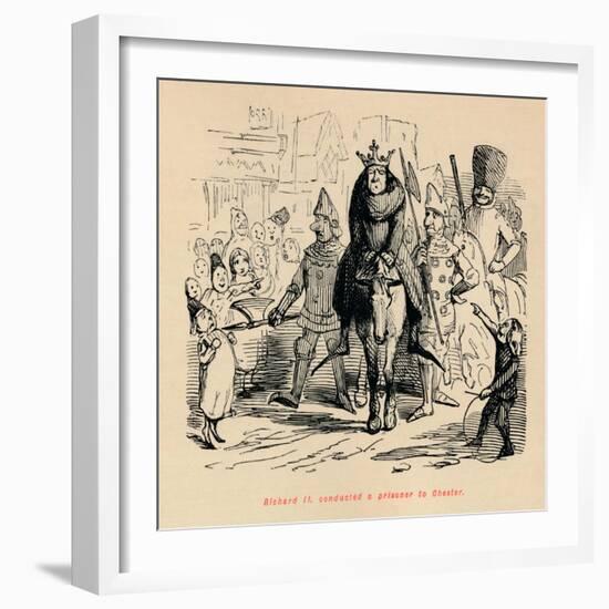 'Richard II. conducted a prisoner to Chester', c1860, (c1860)-John Leech-Framed Giclee Print
