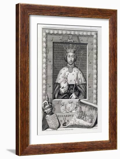 Richard II, King of England, (18th century)-George Vertue-Framed Giclee Print