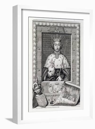 Richard II, King of England, (18th century)-George Vertue-Framed Giclee Print