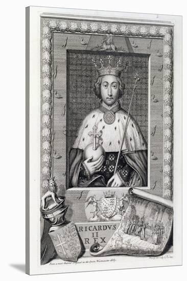 Richard II, King of England, (18th century)-George Vertue-Stretched Canvas