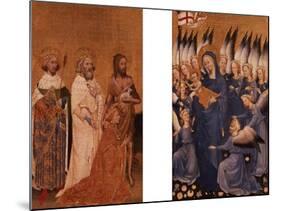 Richard II Presented to the Virgin and Child by His Patron Saint John the Baptist-Master of the Wilton Diptych-Mounted Giclee Print