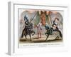 Richard II Stopping the Combat Between the Dukes of Norfolk and Hereford, 1398-null-Framed Giclee Print