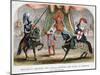 Richard II Stopping the Combat Between the Dukes of Norfolk and Hereford, 1398-null-Mounted Giclee Print