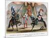 Richard II Stopping the Combat Between the Dukes of Norfolk and Hereford, 1398-null-Mounted Giclee Print