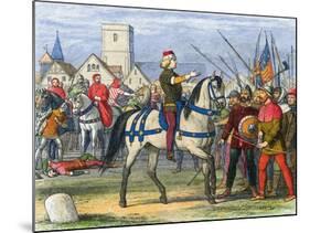 Richard II Taking Command of Rebels-null-Mounted Giclee Print