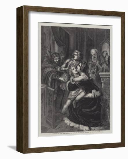 Richard III and the Children of Edward IV-null-Framed Giclee Print