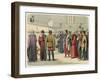 Richard III Invited to Accept the Crown by Buckingham at Baynards Castle-James Doyle-Framed Art Print
