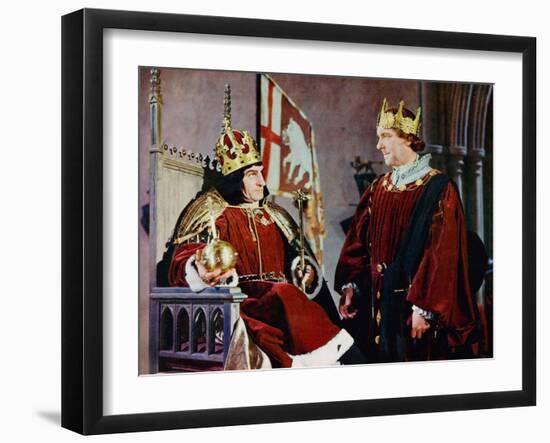 Richard III, Laurence Olivier, Ralph Richardson, 1956-null-Framed Photo