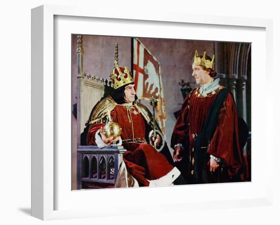 Richard III, Laurence Olivier, Ralph Richardson, 1956-null-Framed Photo