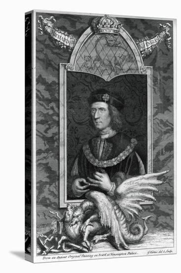 Richard III of England-George Vertue-Stretched Canvas