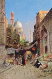 Figures in a Market before a Mosque, 1907 (Oil on Canvas)-Richard Karlovich Zommer-Giclee Print