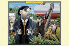 A Business of Ferrets-Richard Kelly-Framed Art Print