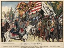 Frederick the Great of Prussia and His Favourite Horse-Richard Knoetel-Giclee Print