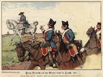 Frederick the Great of Prussia Inspecting Civil Engineering Works-Richard Knoetel-Giclee Print