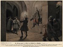 Frederick the Great of Prussia on the Evening after the Battle of Leuthen-Richard Knoetel-Giclee Print