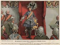 Frederick the Great Receiving Tribute from the Silesians in the Townhall of Breslau-Richard Knoetel-Giclee Print