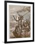 Richard Landing at Jaffa, Illustration from 'Cassell's Illustrated History of England'-English School-Framed Giclee Print