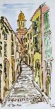 Buildings crowd the narrow streets, Saint-Tropez, French Riviera, France-Richard Lawrence-Photographic Print