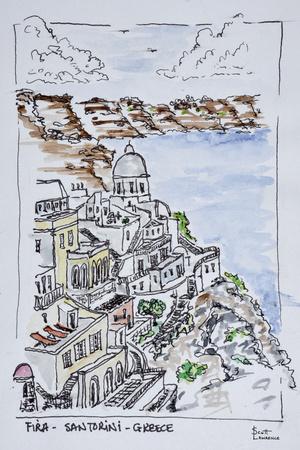 Cliffside town of Fira, Island of Santorini, Greece