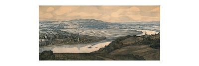 'Persenburg on the Danube', c20th century-Richard Lux-Framed Giclee Print