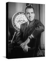 Richard M. Nixon at the White House-Hank Walker-Stretched Canvas
