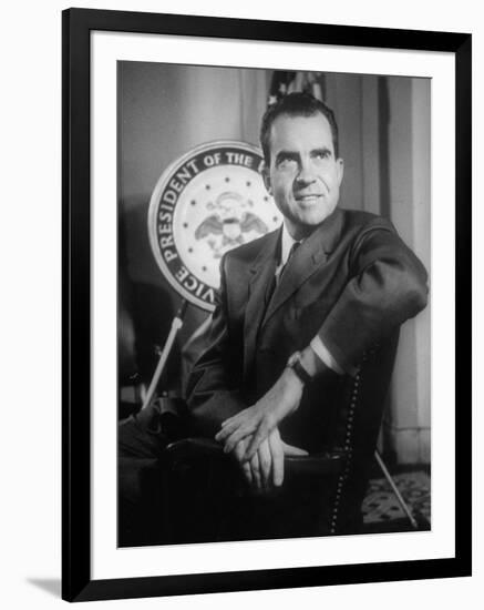 Richard M. Nixon at the White House-Hank Walker-Framed Photographic Print