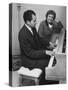 Richard M. Nixon Playing the Piano After He Voted in the California Elections-Ralph Crane-Stretched Canvas