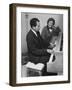 Richard M. Nixon Playing the Piano After He Voted in the California Elections-Ralph Crane-Framed Photographic Print