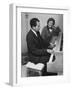 Richard M. Nixon Playing the Piano After He Voted in the California Elections-Ralph Crane-Framed Photographic Print