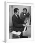 Richard M. Nixon Playing the Piano After He Voted in the California Elections-Ralph Crane-Framed Photographic Print