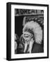 Richard M. Nixon Wearing Plains Indian Bonnet-Paul Schutzer-Framed Photographic Print