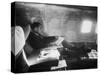 Richard M. Nixon Working on Board Plane-Hank Walker-Stretched Canvas