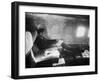 Richard M. Nixon Working on Board Plane-Hank Walker-Framed Photographic Print