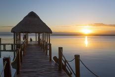 Early Morning, Dock, Rancho Encantado Eco-Resort and Spa, Bacalar, Quintana Roo, Mexico-Richard Maschmeyer-Photographic Print