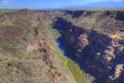 Rio Grande Gorge, Taken from Rio Grande Gorge Bridge, Near Taos, New Mexico, U.S.A.