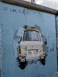 A Trabant Car Painted on a Section of the Berlin Wall Near Potsdamer Platz, Mitte, Berlin, Germany-Richard Nebesky-Photographic Print