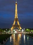 Eiffel Tower and Reflection at Twilight, Paris, France, Europe-Richard Nebesky-Photographic Print
