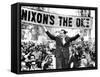 Richard Nixon, Delivering His the 'V' for Victory Sign-null-Framed Stretched Canvas