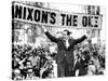 Richard Nixon, Delivering His the 'V' for Victory Sign-null-Stretched Canvas