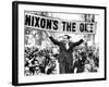 Richard Nixon, Delivering His the 'V' for Victory Sign-null-Framed Photo