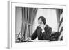 Richard Nixon on the Phone in the Oval Office, Ca. 1969-74-null-Framed Photo