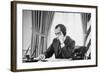 Richard Nixon on the Phone in the Oval Office, Ca. 1969-74-null-Framed Photo