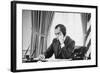 Richard Nixon on the Phone in the Oval Office, Ca. 1969-74-null-Framed Photo