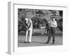 Richard Nixon Playing Golf with His Celebrity Friends Fred Macmurray and Bob Hope. Jan. 18 1970-null-Framed Photo