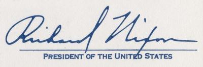 The Signature of Richard Milhouse Nixon, 37th President of the United States, 1972-Richard Nixon-Giclee Print