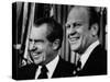 Richard Nixon with Vice President Designate Gerald Ford, at the White House, Washington, D.C., 1973-null-Stretched Canvas