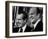 Richard Nixon with Vice President Designate Gerald Ford, at the White House, Washington, D.C., 1973-null-Framed Photo