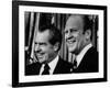 Richard Nixon with Vice President Designate Gerald Ford, at the White House, Washington, D.C., 1973-null-Framed Photo